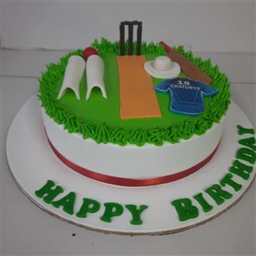Cricket Kit Cake 